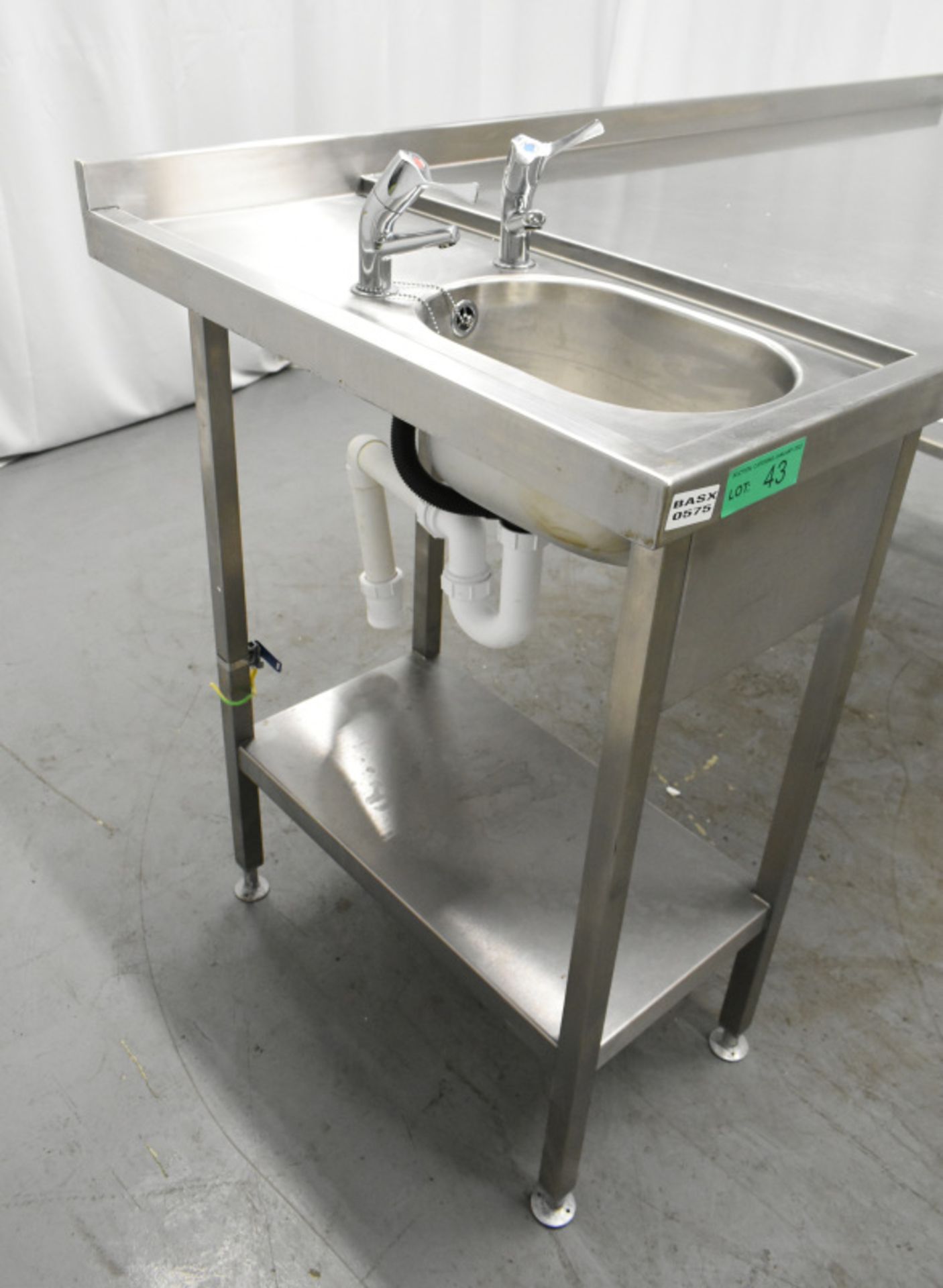 Stainless Steel Preparation Table with Sink - Image 6 of 6