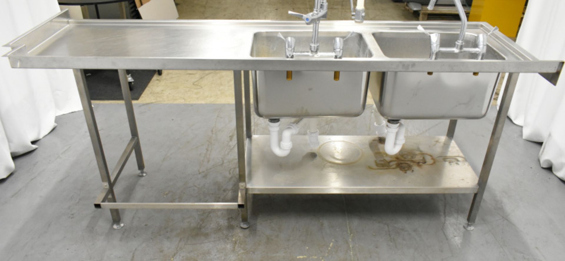 Stainless Steel Double sink Unit - Image 8 of 9