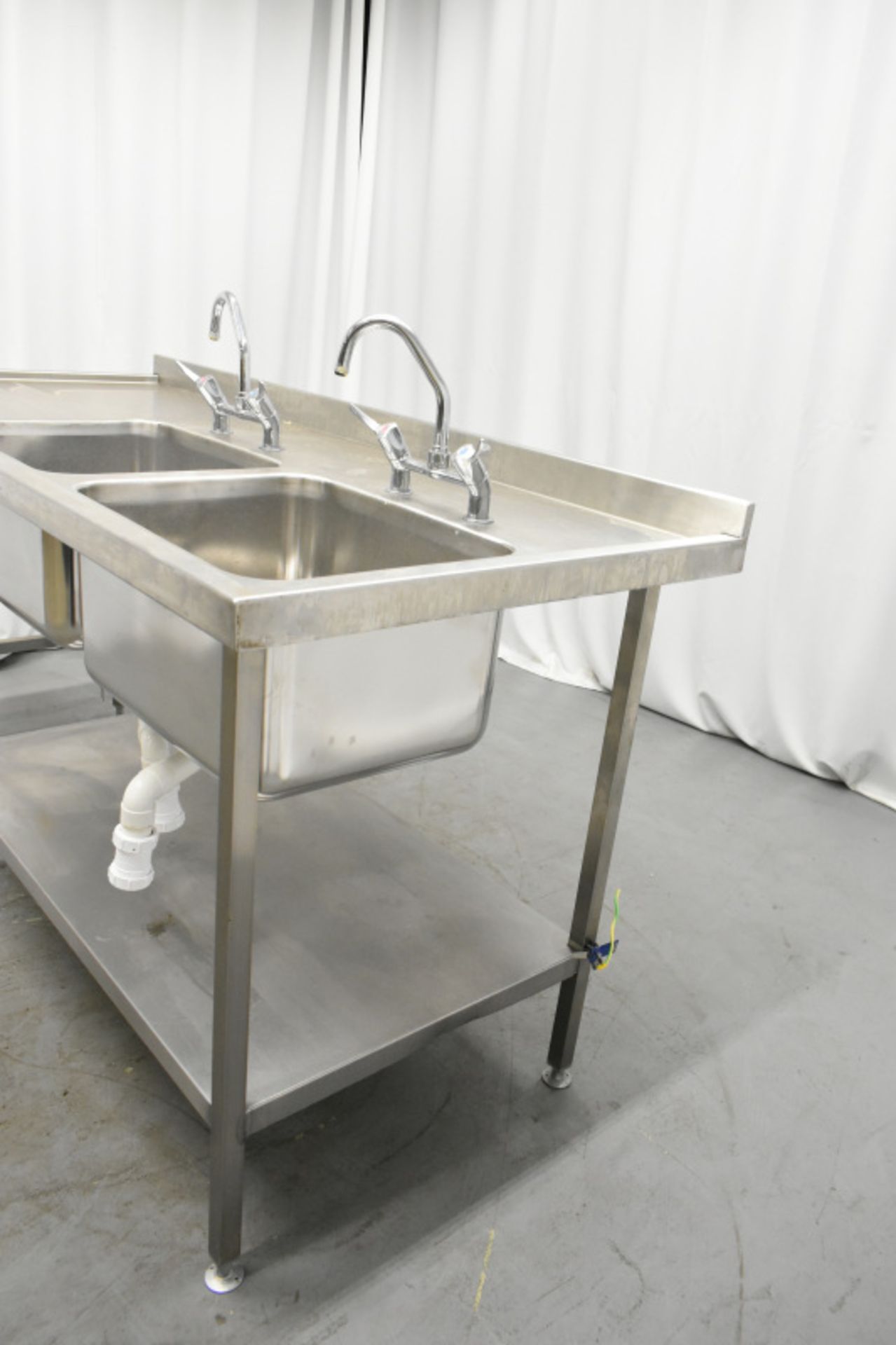 Stainless Steel Double Sink Unit - Image 4 of 7