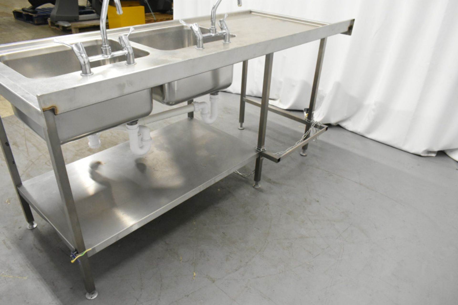 Stainless Steel Double Sink Unit - Image 5 of 7