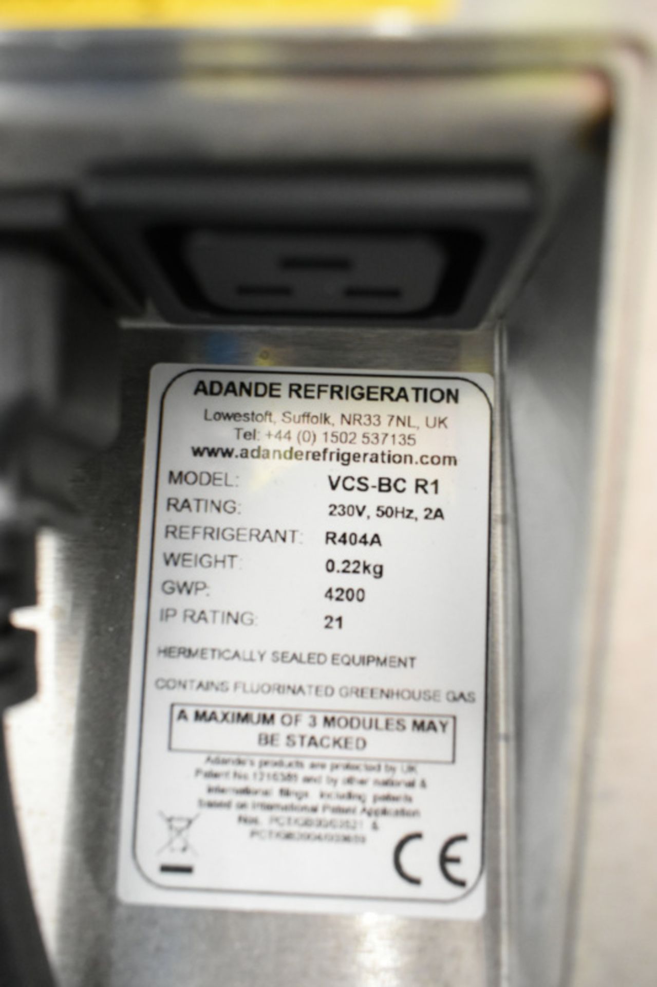 Adande Refrigerated Under Counter Double Drawer Unit - Model VCS-BC R1 - Image 9 of 9