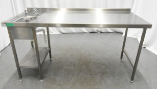 Stainless Steel Preparation Table with Sink