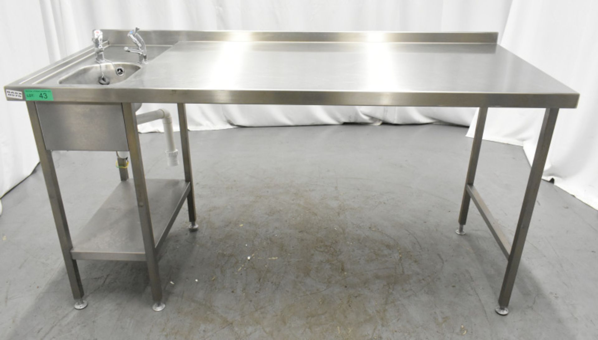 Stainless Steel Preparation Table with Sink