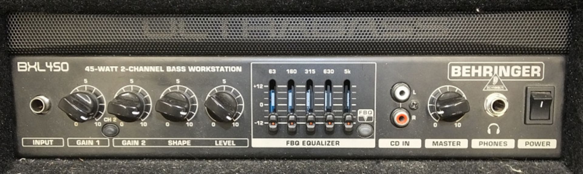 Behringer BXL450 Bass Workstation Amplifier - 45W - 2 Channel - Image 3 of 8