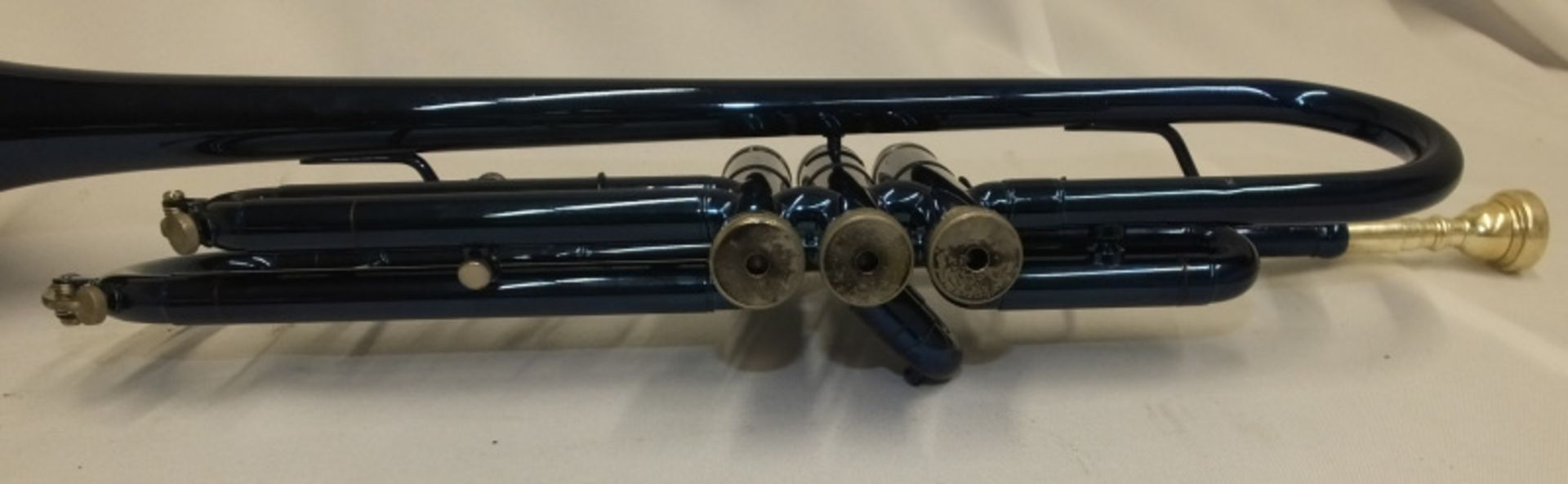 Stagg 77-T/BL Blue Trumpet in case - serial number F0792A - Please check photos carefully - Image 5 of 9