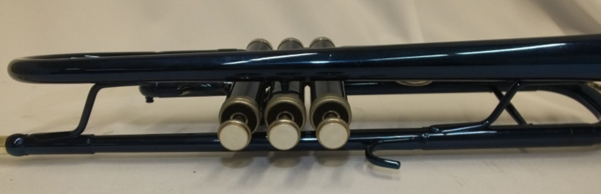 Stagg 77-T/BL Blue Trumpet in case - serial number F0792A - Please check photos carefully - Image 7 of 9