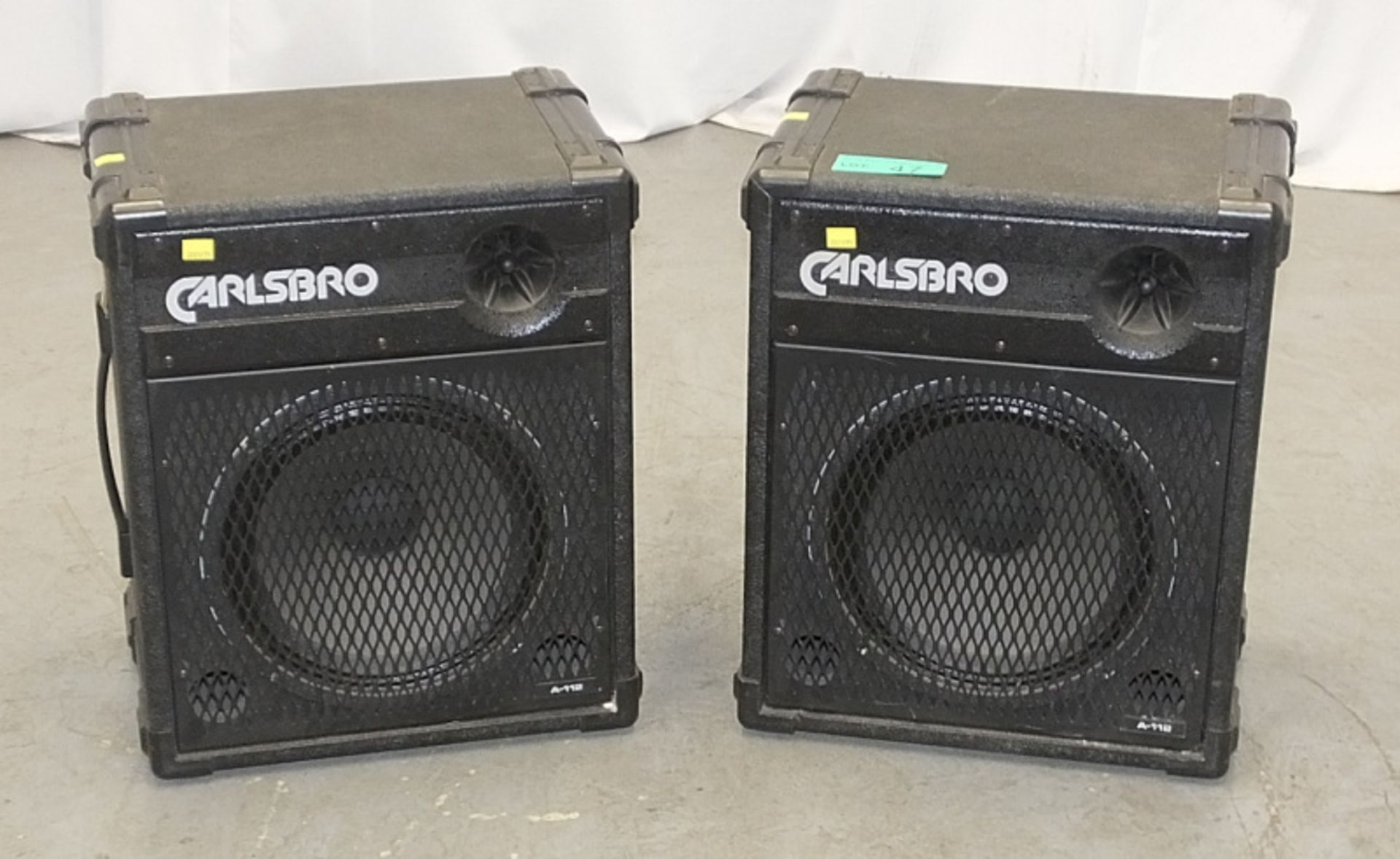 2x Carlsbro A-112 PA Speakers (one as spares or repairs)