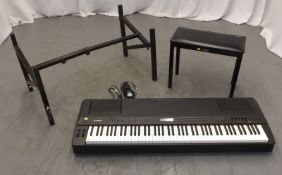Yamaha P-250 Electric Piano with Tiger Extendable Stand and Yamaha Stool - Please check photos