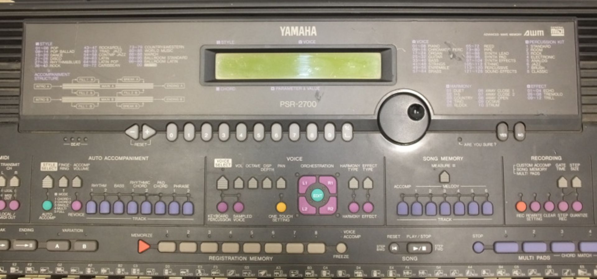 Yamaha PSR-2700 Keyboard - Image 5 of 10