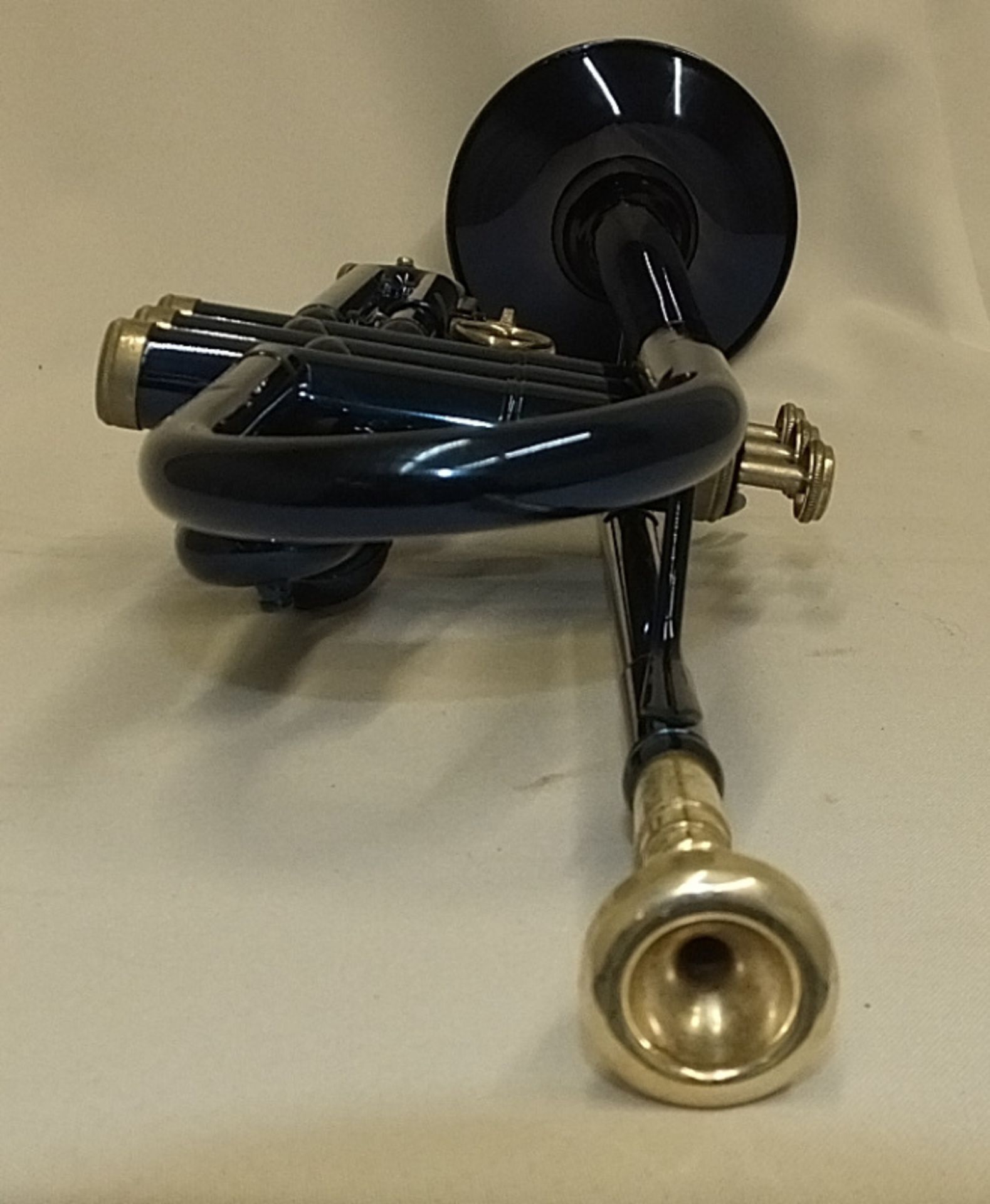 Stagg 77-T/BL Blue Trumpet in case - serial number F0792A - Please check photos carefully - Image 6 of 9