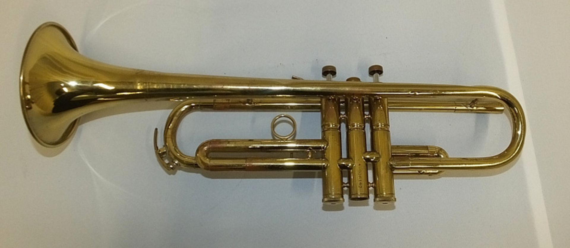 Corton 80 Trumpet in case (middle finger button stuck and no valve cap) - serial number 056142 - Image 4 of 13