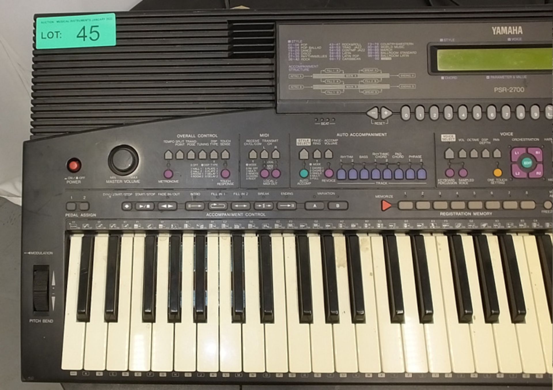 Yamaha PSR-2700 Keyboard - Image 2 of 10