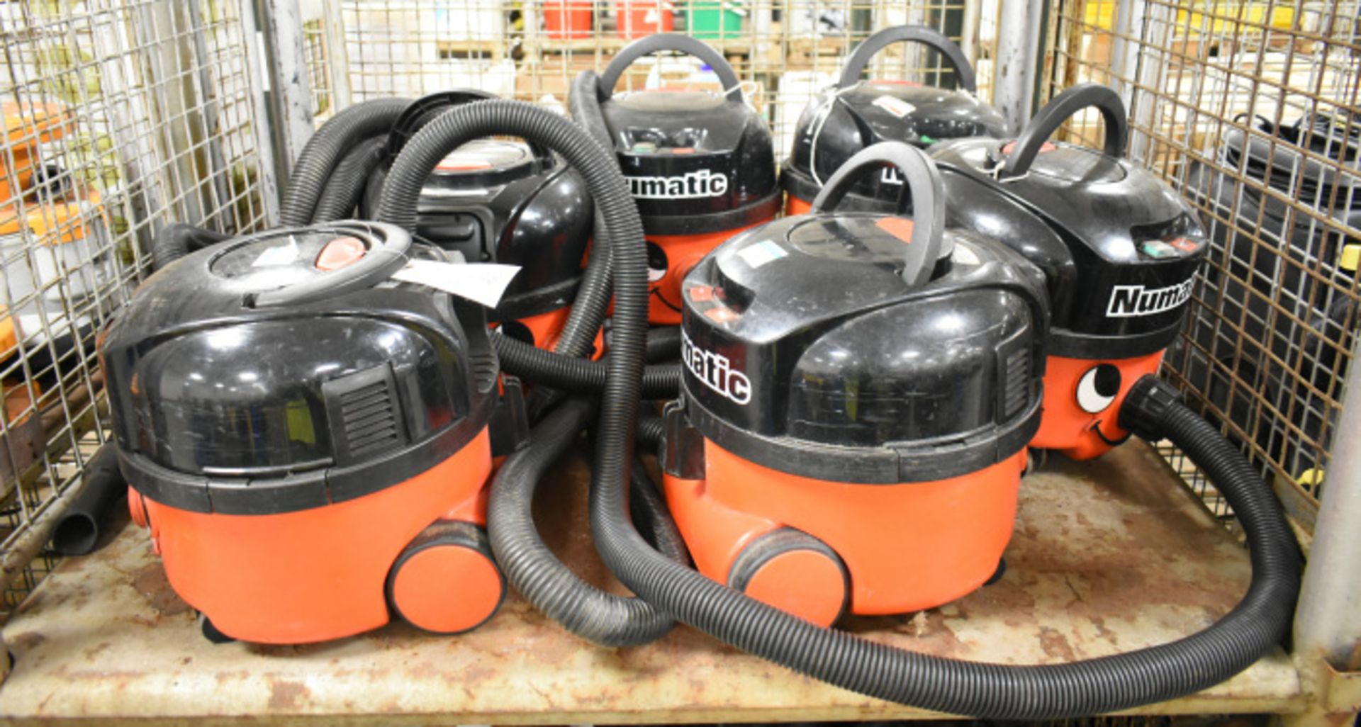 6x Numatic NBV190 Vacuum Cleaners