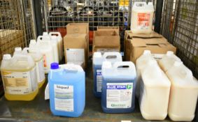 Various 5L Cleaning Chemicals and 2.5L liquids, please see pictures for more