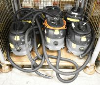 6 x Karcher Proffessional T9/ 1 BP Vacuum Cleaners