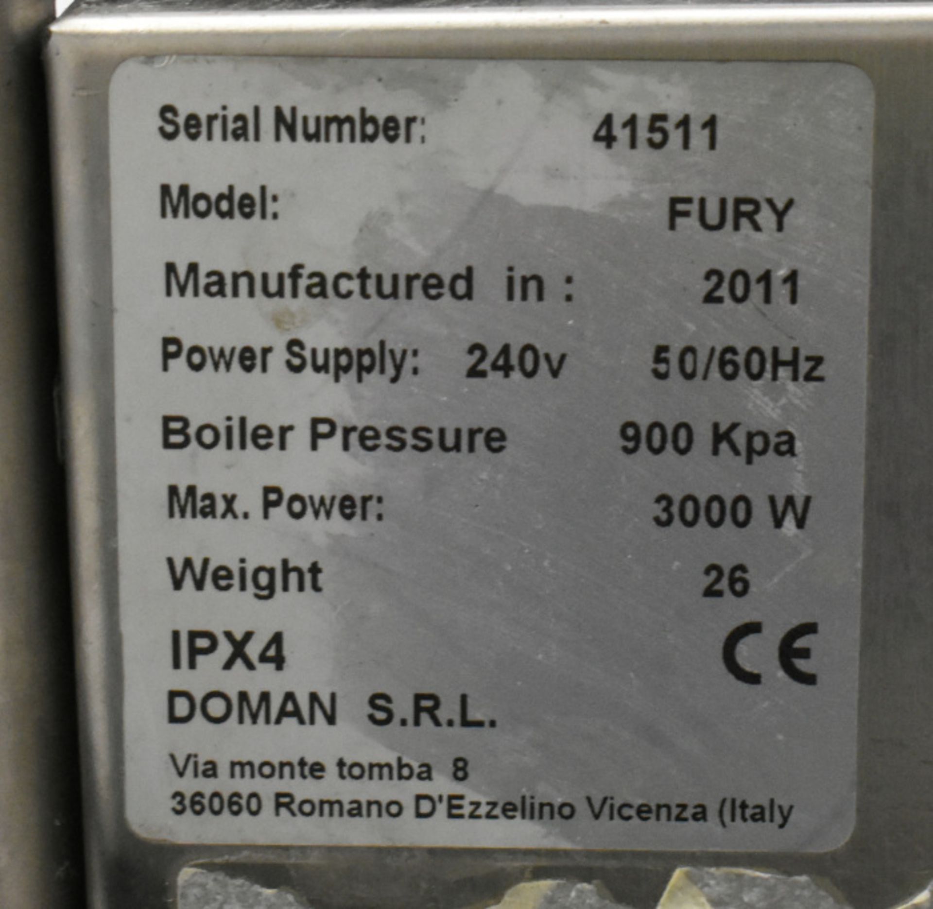 Fury Doman Steam Cleaner - Image 3 of 3