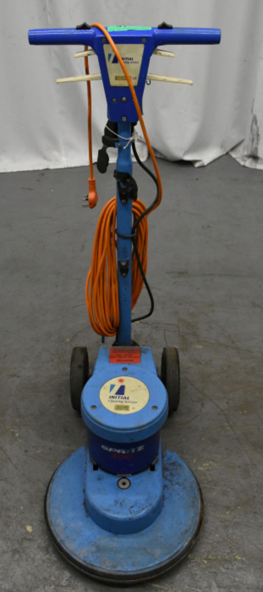 Victor Sprite 400 High Speed floor buffer, powers up