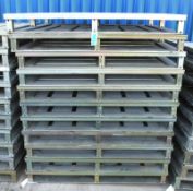 11x Metal Frame Staging platforms - W 1450mm x D 1450mm x H 150mm