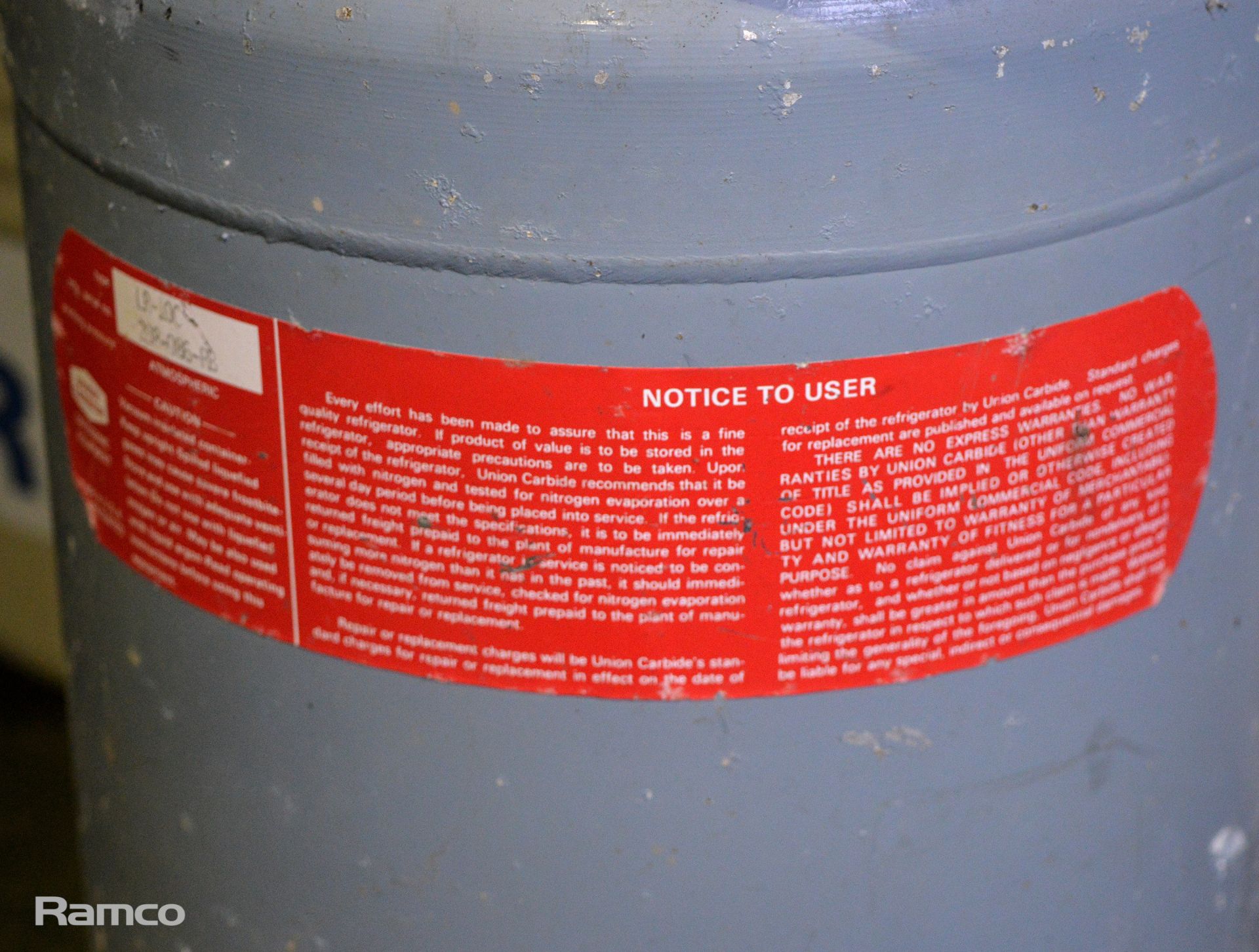 3x Cryogenic Liquid Gas Cylinders - BOC, VWR LD-35, Union carbide LR-10C - Image 5 of 5