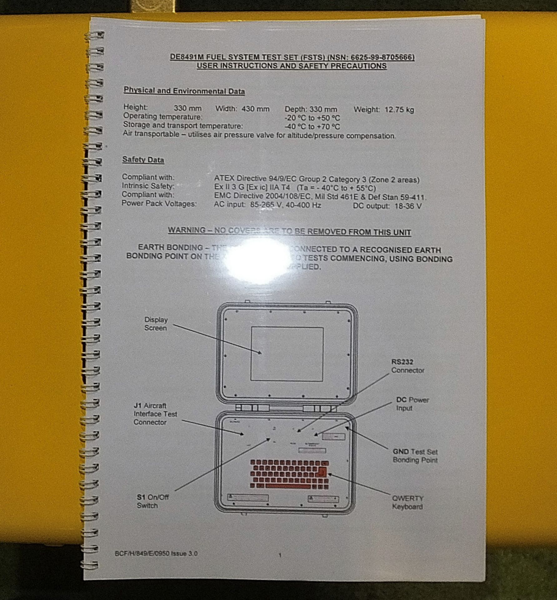 Ultra Electronics DE8491M Fuel System Test Set Kit in heavy duty carry case - Image 5 of 5