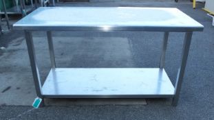 Stainless Steel Catering Preparation Table L 1400mm x D 700mm x H 770mm