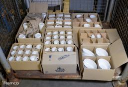 Assorted Churchill Porcelain Mugs & Oval Bowls