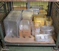 Assorted Plastic Tubs and Food Pans