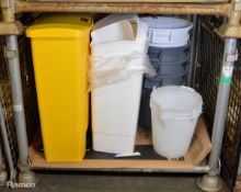 Assortment of Plastic Bins & Buckets