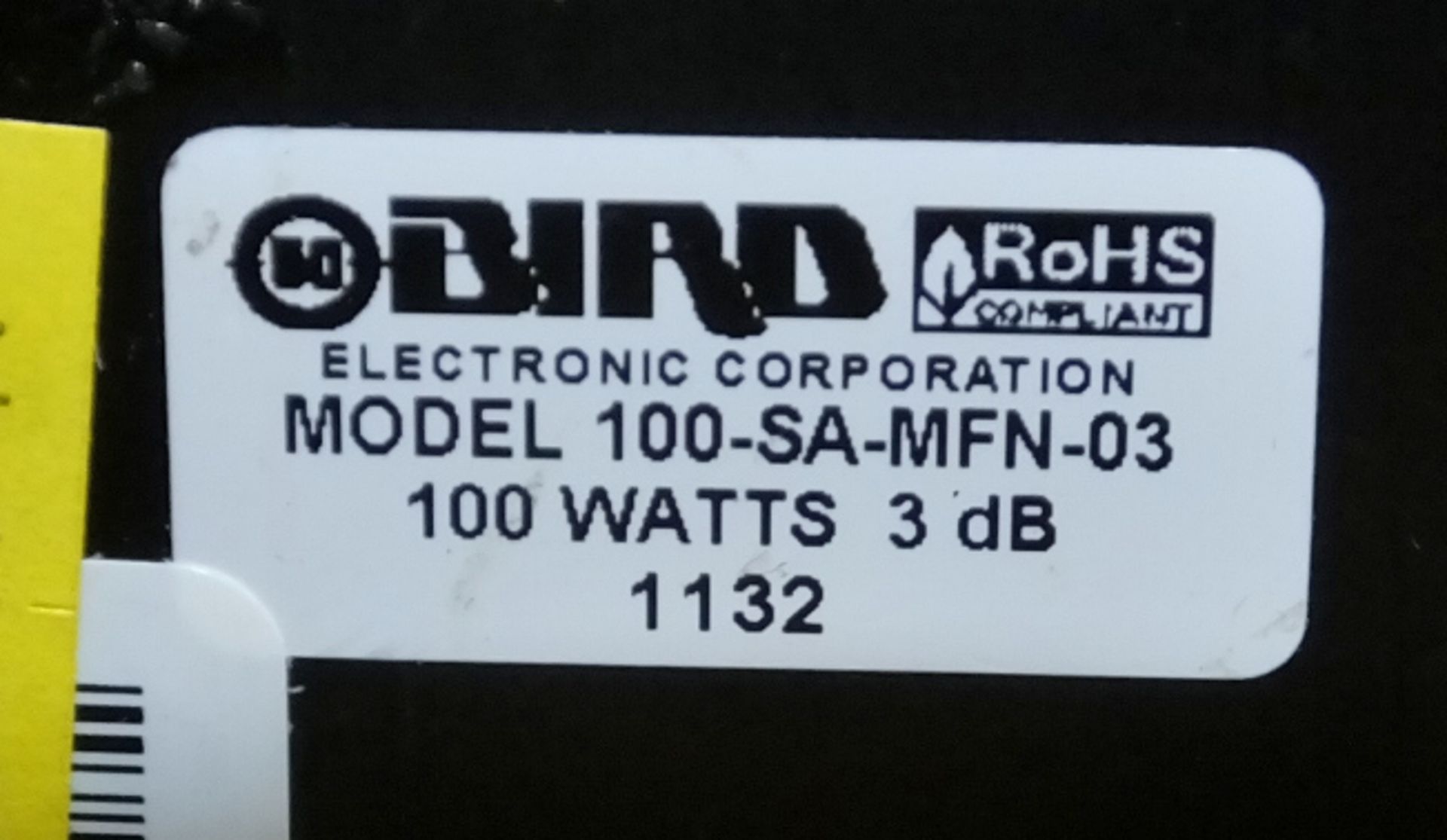 Bird 100-SA-MFN-03 100 WATTS 3dB Attenuator - Image 5 of 6