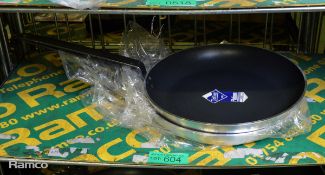 2x Teflon Stainless Steel Frying Pans