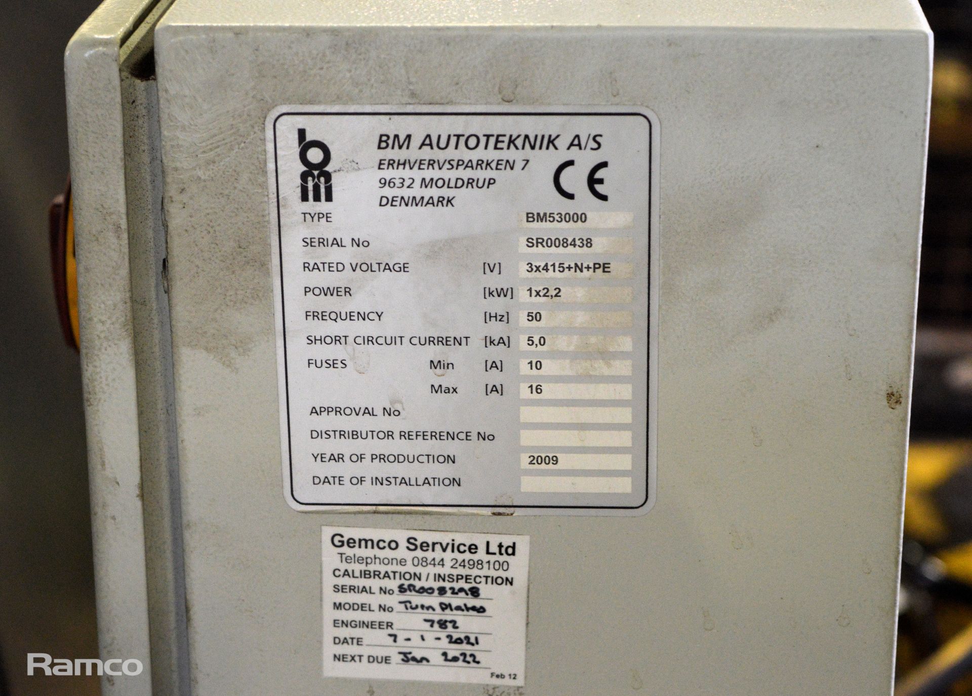 BM Autoteknik A/S BM53000 Wheel Play / Check Wear Detector - serial SR008438 - YOM 2009 - Image 4 of 6