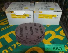 Mirka Abranet Sanding Disc Grit P320 Size 150mm 50 Per Box - 2 boxes