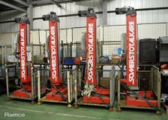 Set Of 4 Somers Total Kare Vehicle Lift S6 7000kg - serial 00639 - YOM 2007 - each weighs