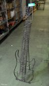 Guitar sculptured CD rack
