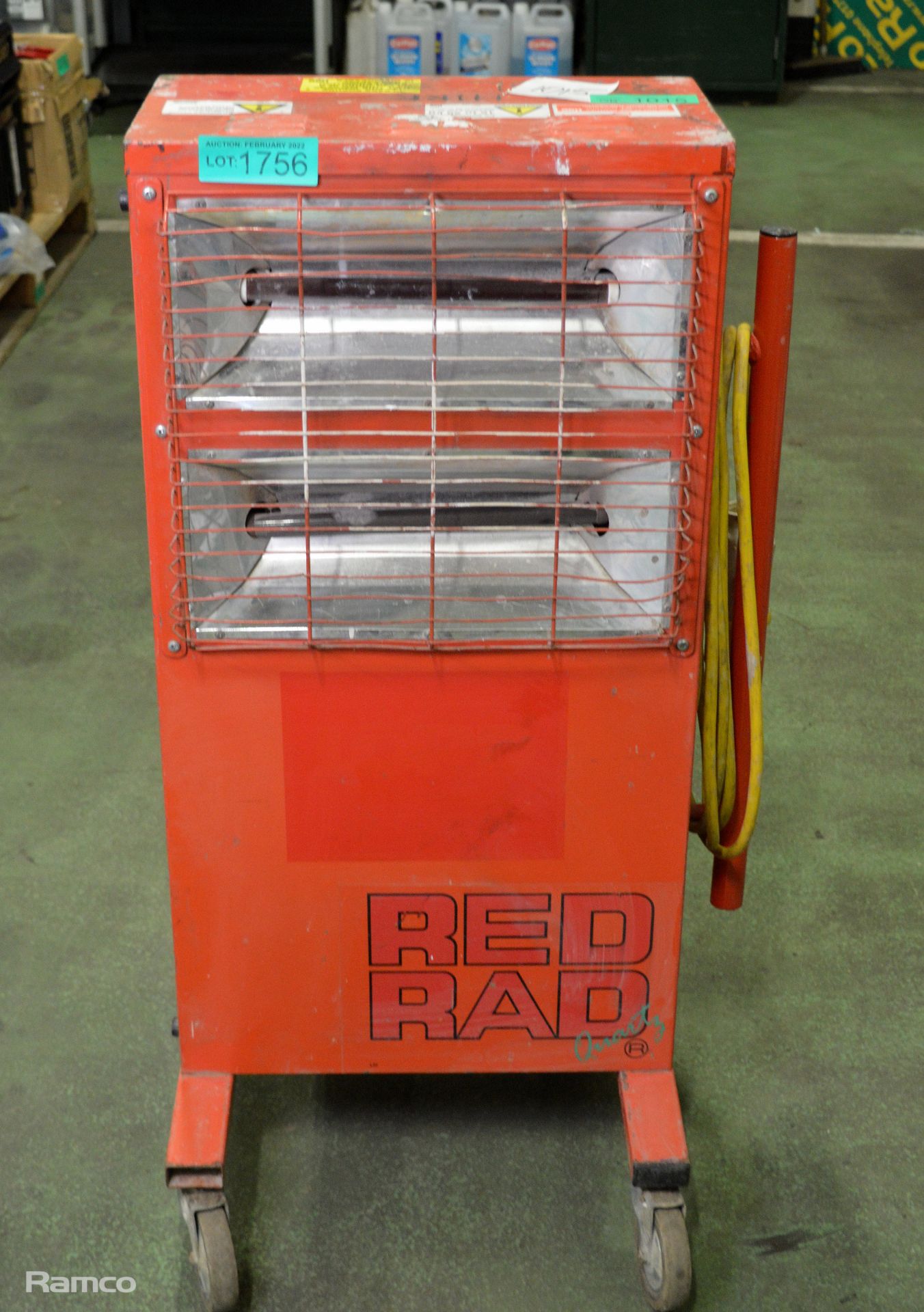 RedRad 110V Halogen Workshop Heater L 560 x W 450 x H 1200mm