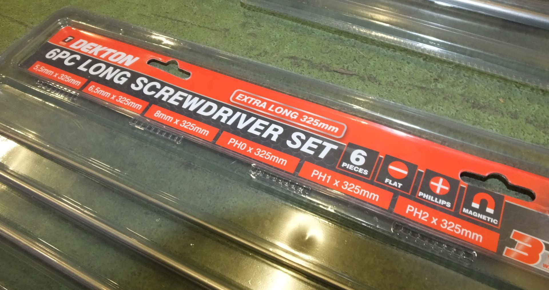 2x Dekton 6PC long screwdriver set - Image 2 of 2