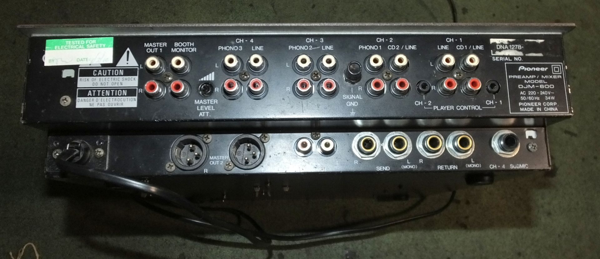 Pioneer DJM-600 Dj Mixer Deck Unit - Image 5 of 5
