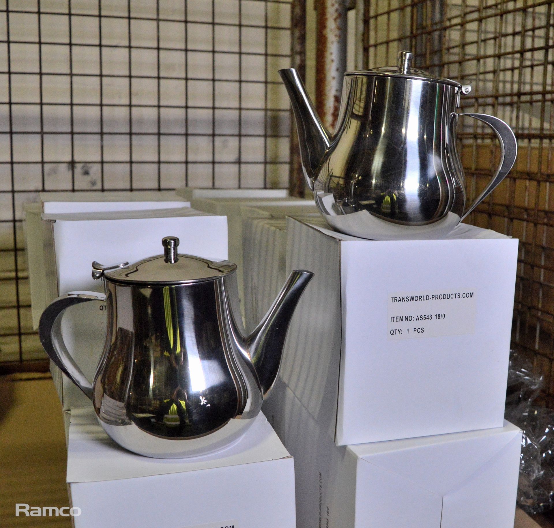 20x Stainless Steel Arabian Teapot 48 Oz, 9x Boxes of Stainless Steel 14 Inch Slotted Spat - Image 5 of 6