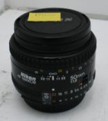Nikon AF Nikkor 50mm 1:1.8 Lens