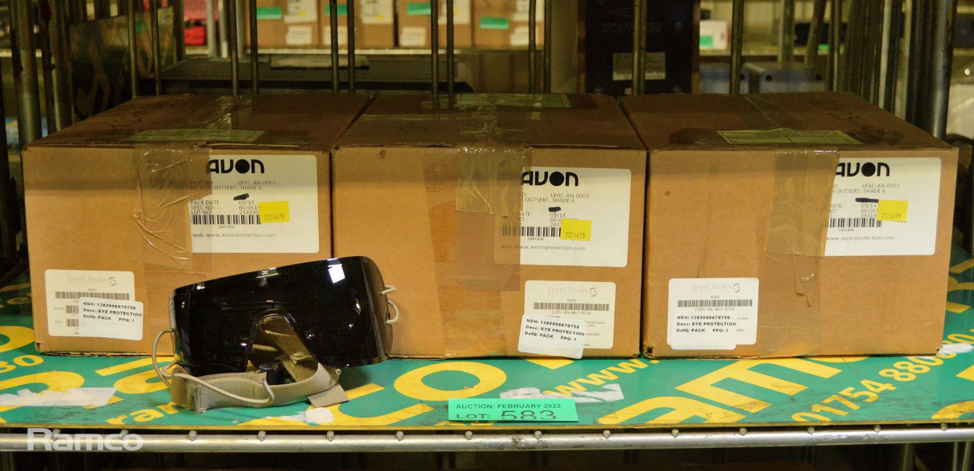 Avon Safety Goggles Shade 6 Tan 25 Per Box - 3 boxes