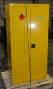 Yellow Chemical Cabinet L 900mm x W 460mm x H 1800mm