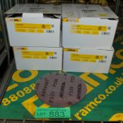 Mirka Abranet Sanding Disc Grit P320 Size 150mm 50 Per Box - 4 boxes