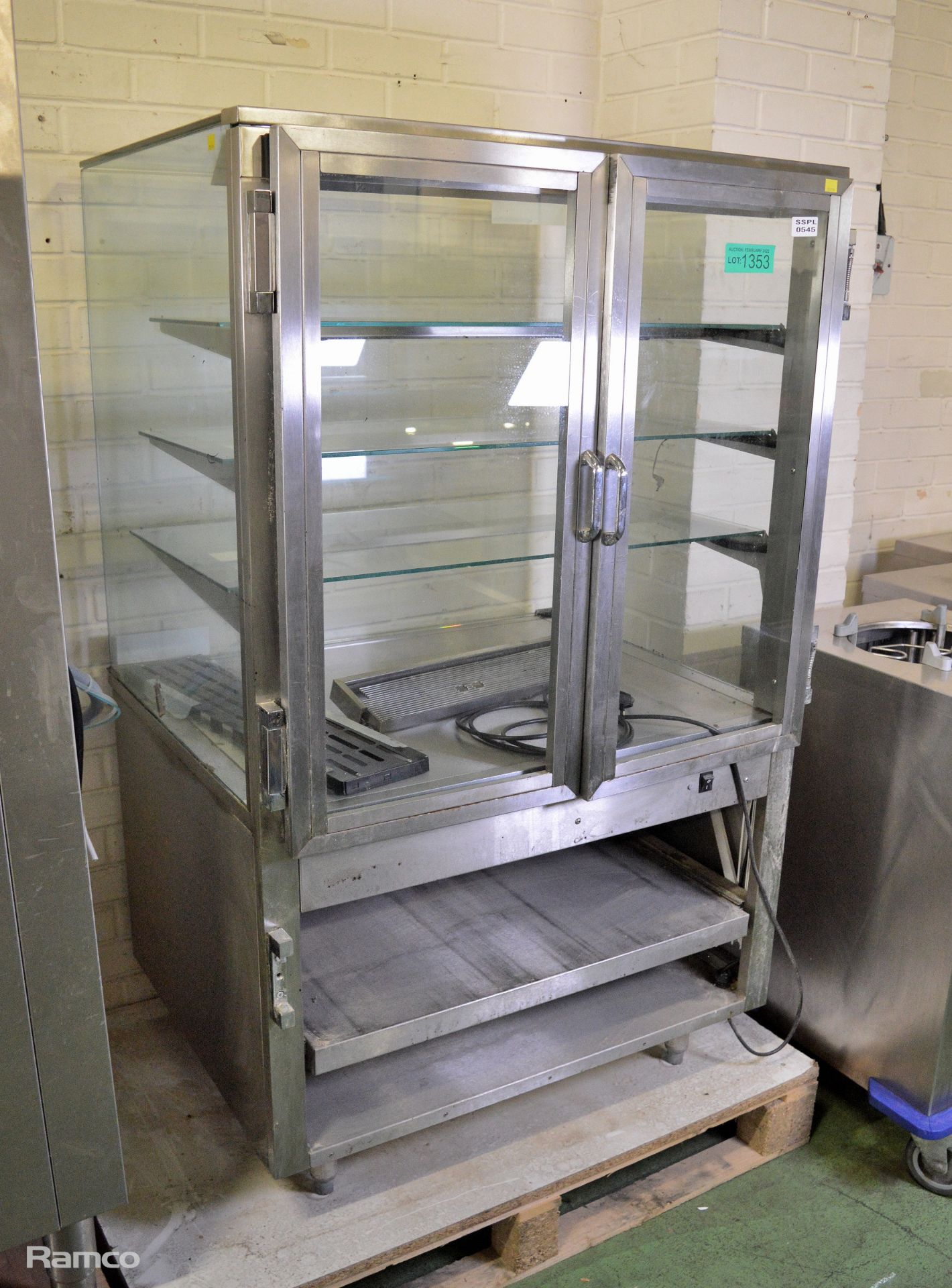 Food Display Unit With Light & Shelves - W890 x D750 x H1480mm - Image 2 of 6
