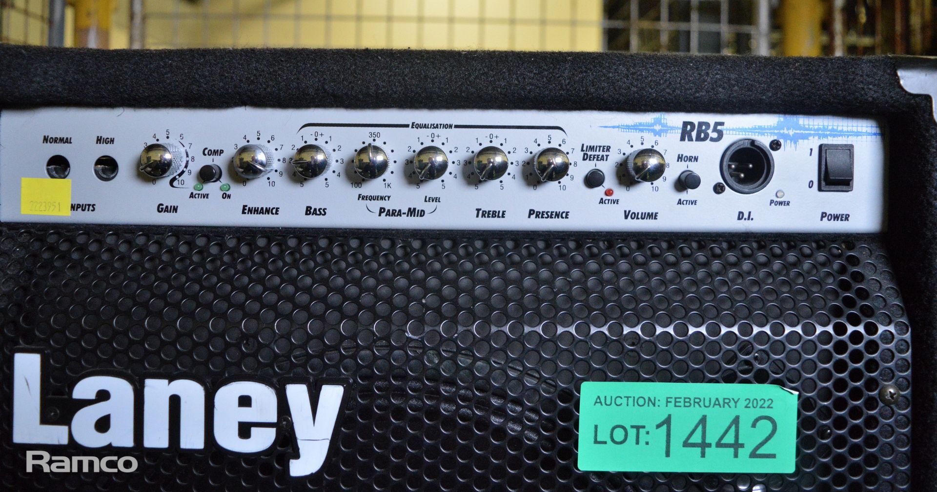 Laney RB5 Bass Amplifier - Missing Power Cable - Image 2 of 5