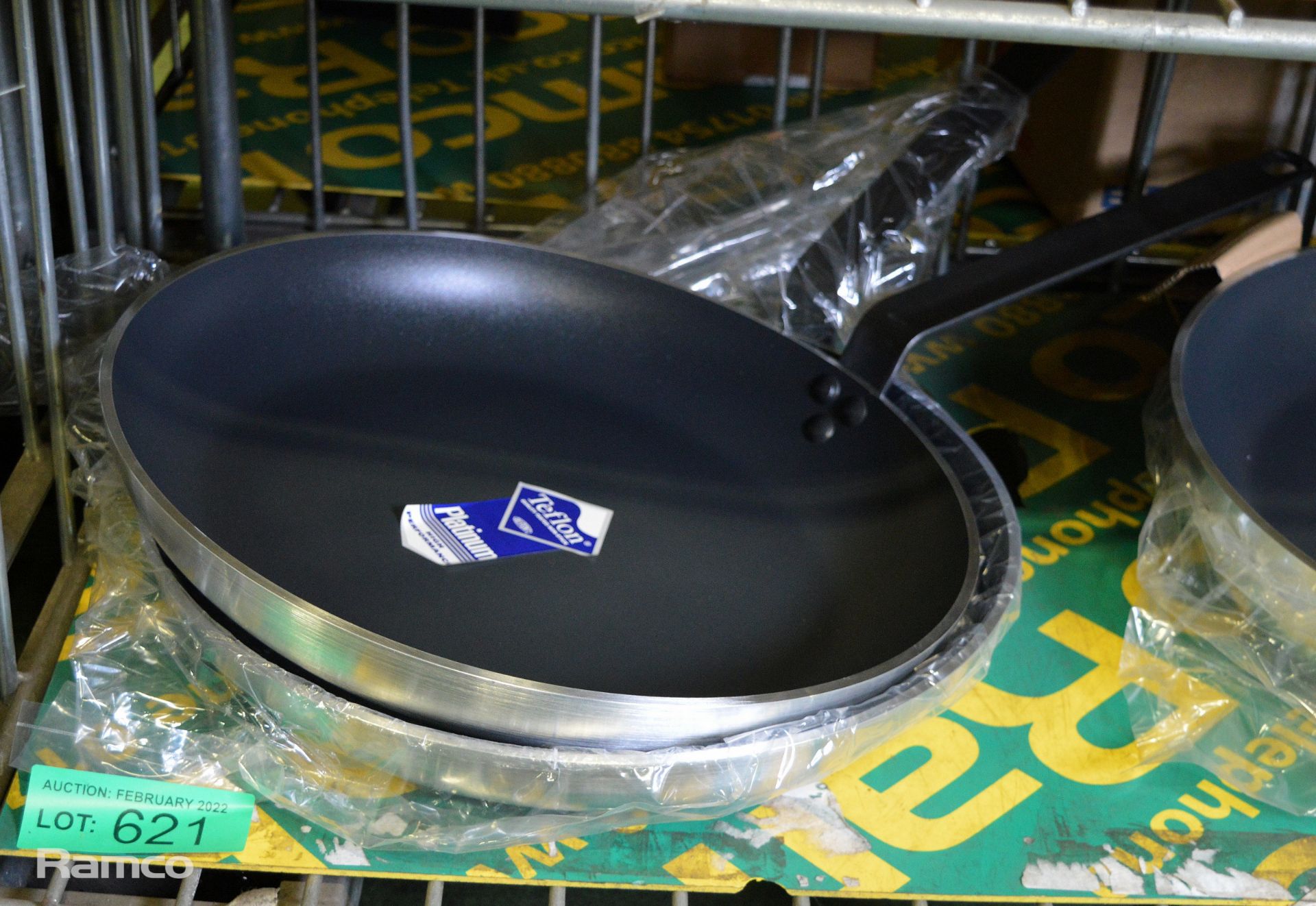 2x Teflon Stainless Steel Frying Pans