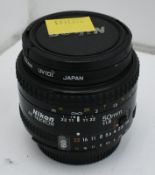 Nikon AF Nikkor 50mm 1:1.8 Lens