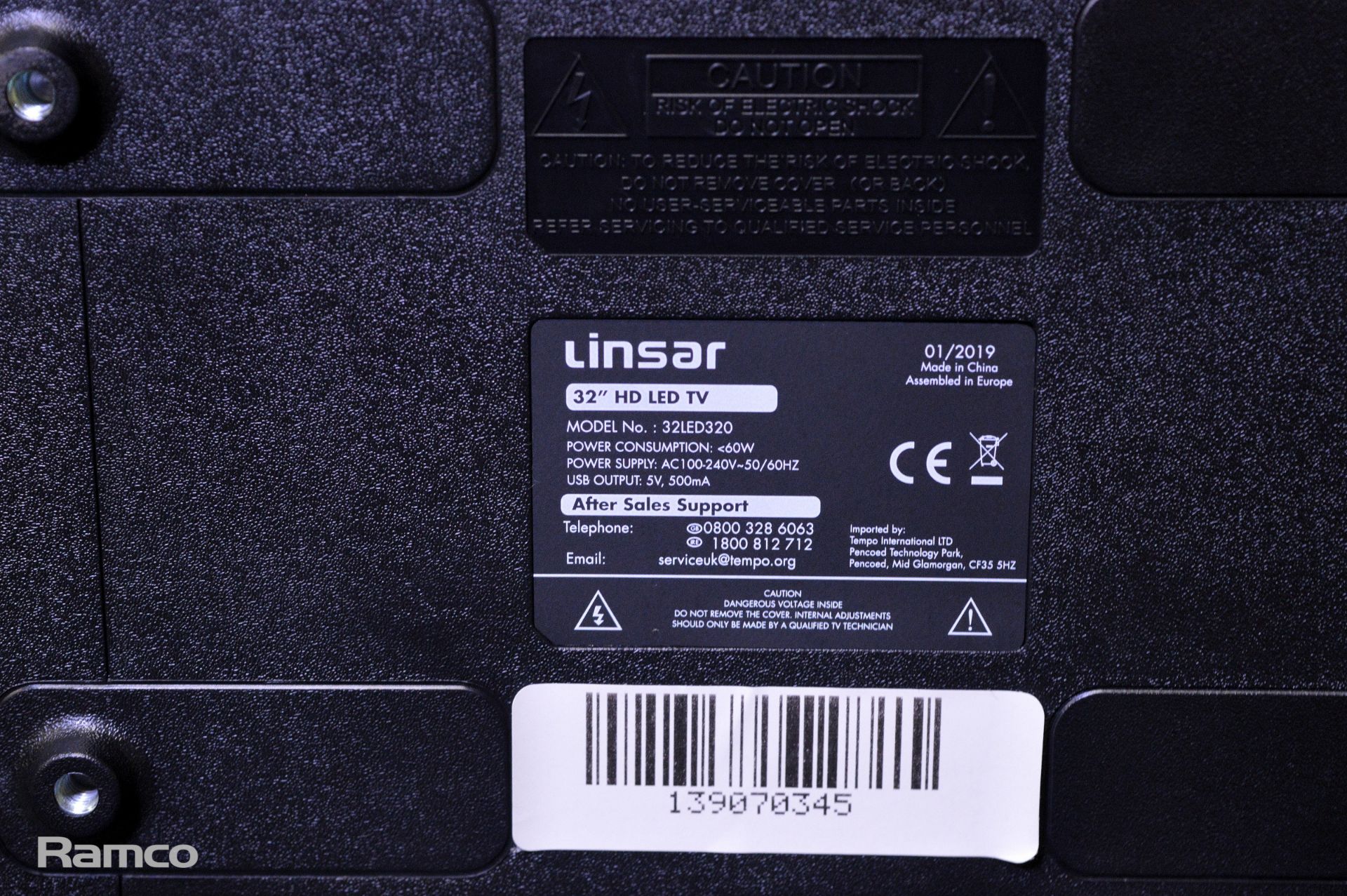 Linsar 32 inch HD LED TV - 32LED320 - Image 3 of 3
