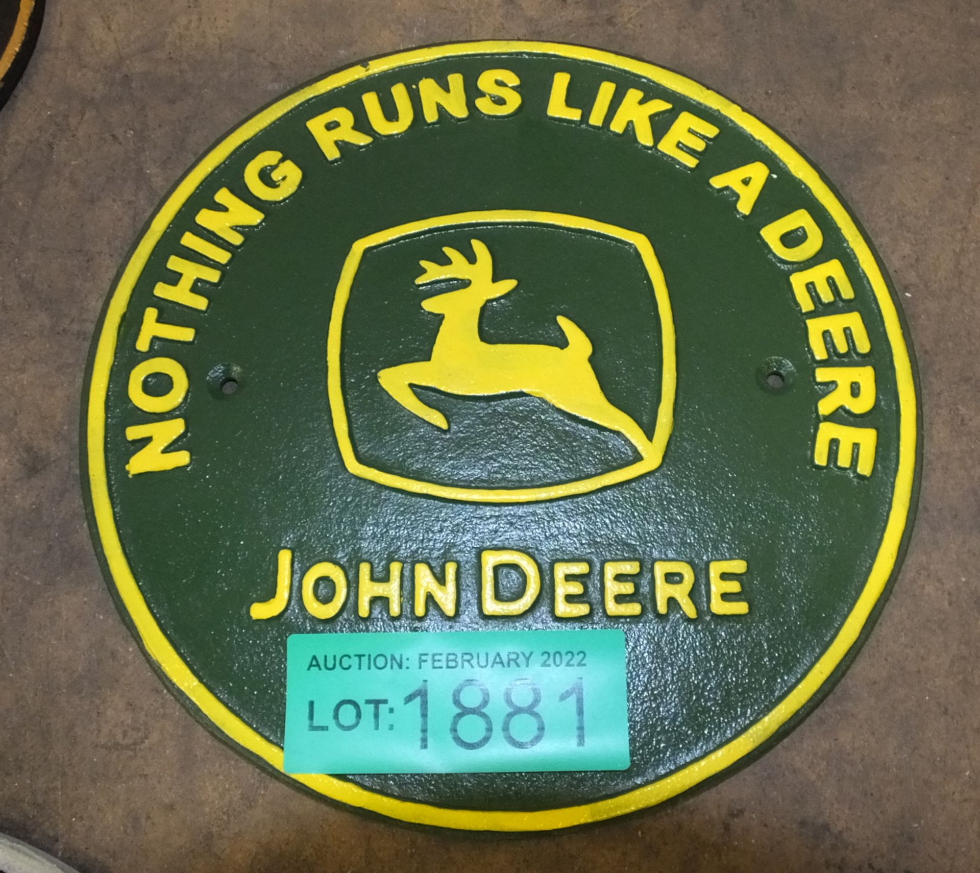 John Deere Cast Sign