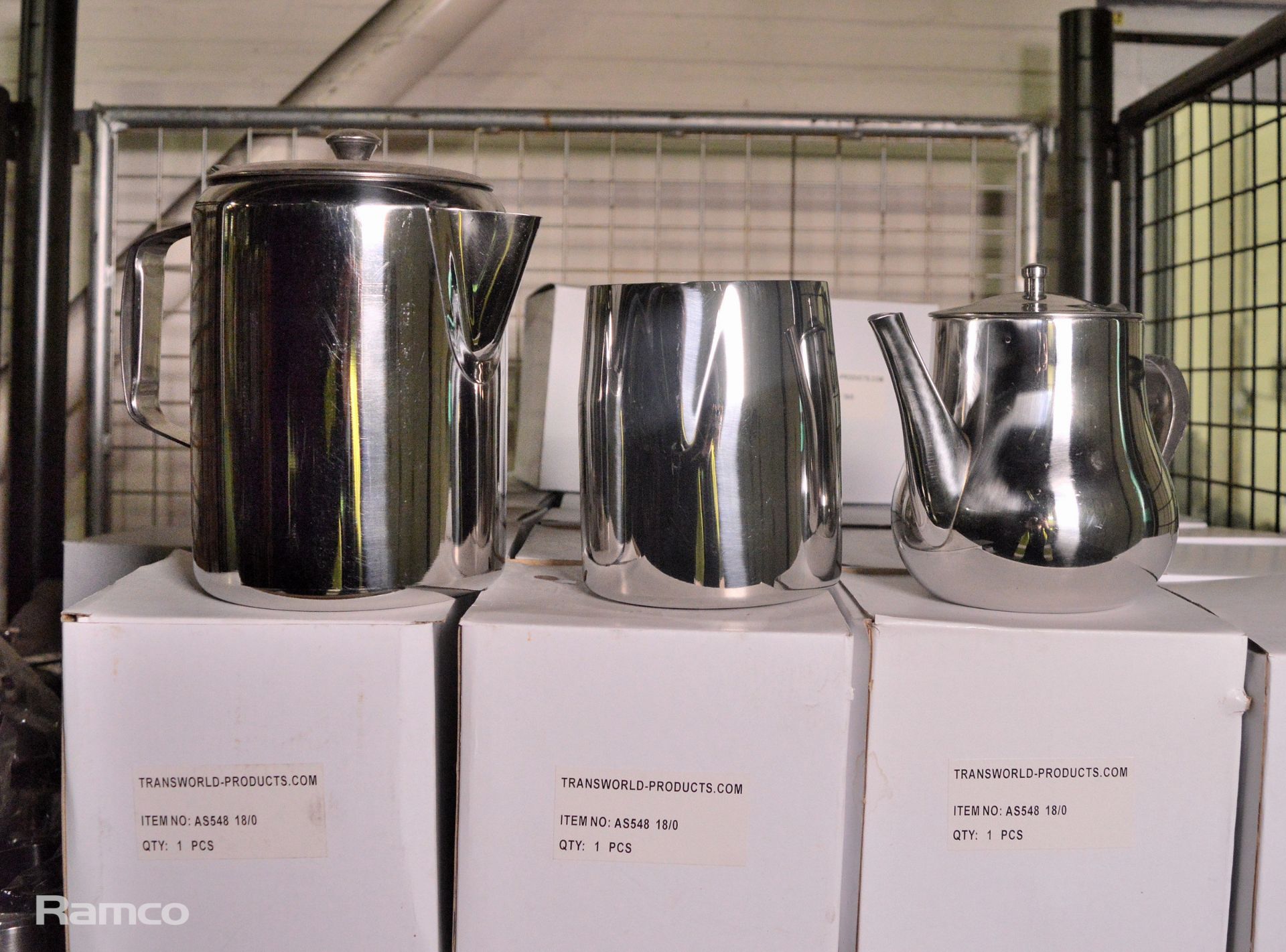 6x Stainless Steel Economy 100-Oz Tea Pots, 53x Stainless Steel Arabian Teapot 48 Oz, 12x - Image 2 of 3