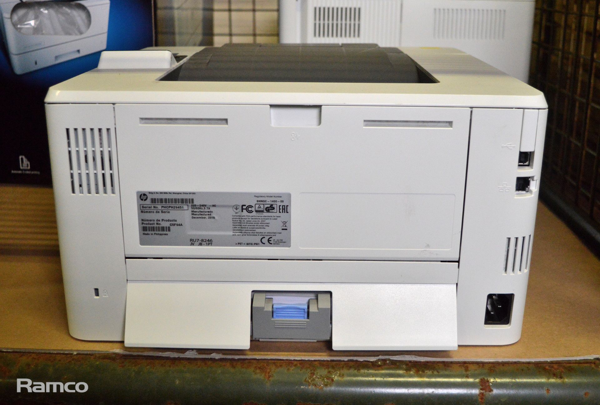 2x HP M402dn Laserjet Pro Colour Printer, 2x HP M506 Laserjet Enterprise Colour Printer, H - Image 6 of 12